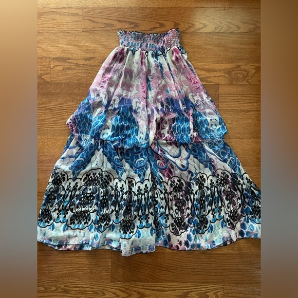 Alberto Makali Convertible Bubble Fairy Maxi Slip Skirt Dress Small Y2K Boho - Picture 3 of 12